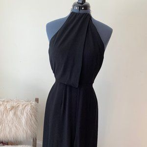 New Gorgeous Black Keepsake Halter Jumpsuit, sz 4